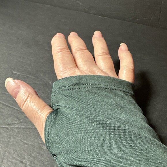 Nike Dri Fit Running Long Sleeve Dry-Miler Shirt Forest Green Womens SZ L Active - Picture 11 of 11